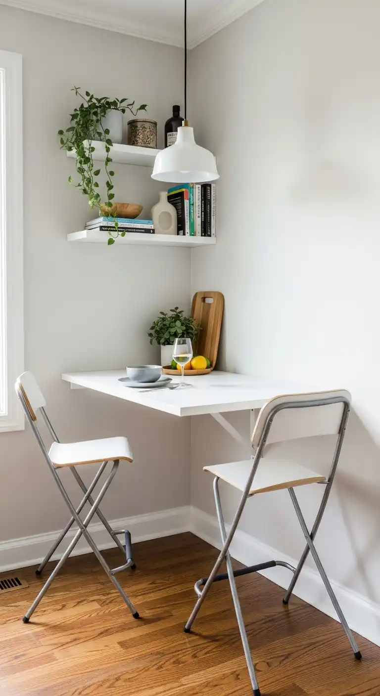 6. Floating Table Nook