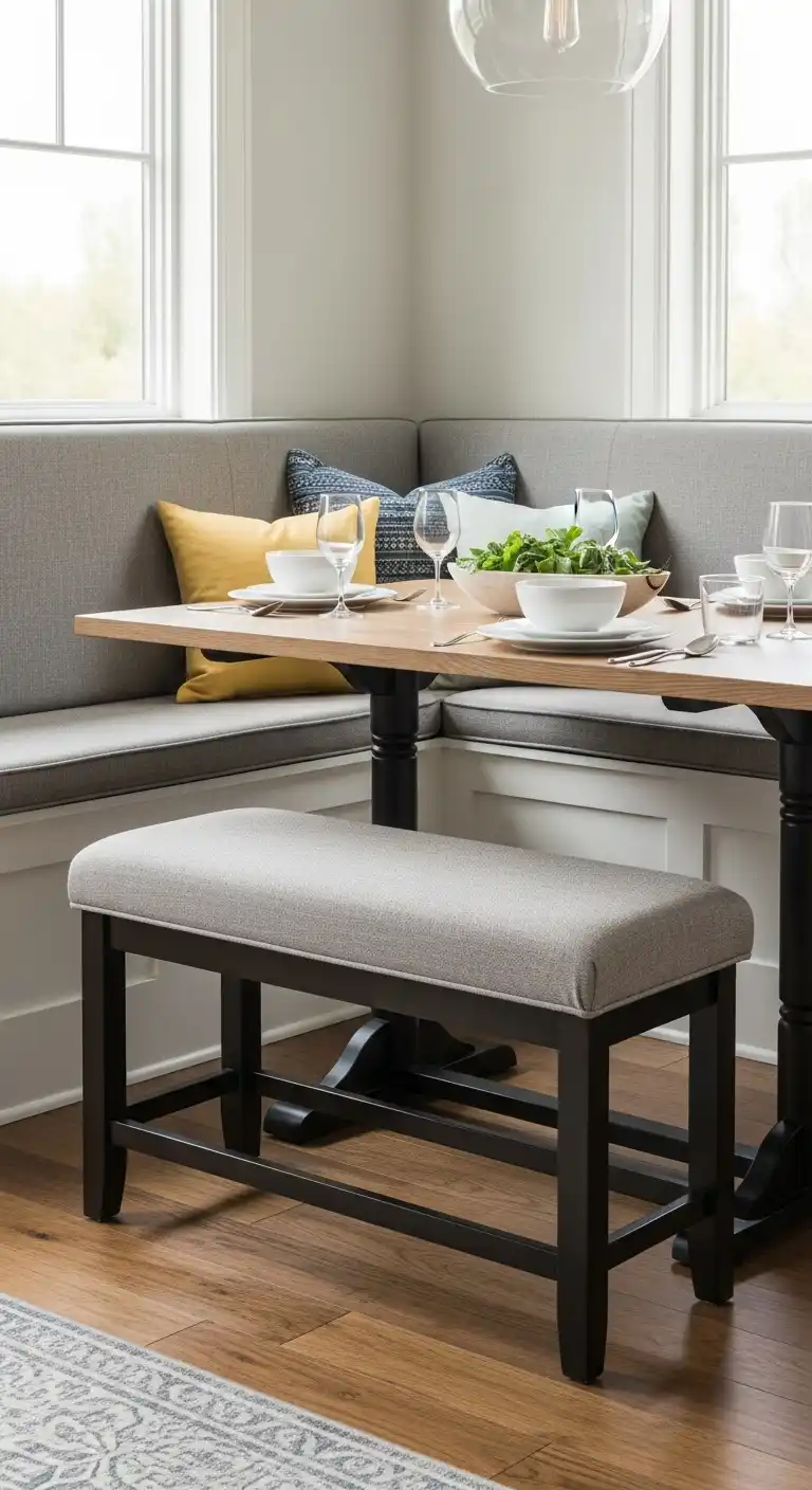 7. Cushioned Bench for Extra Comfort