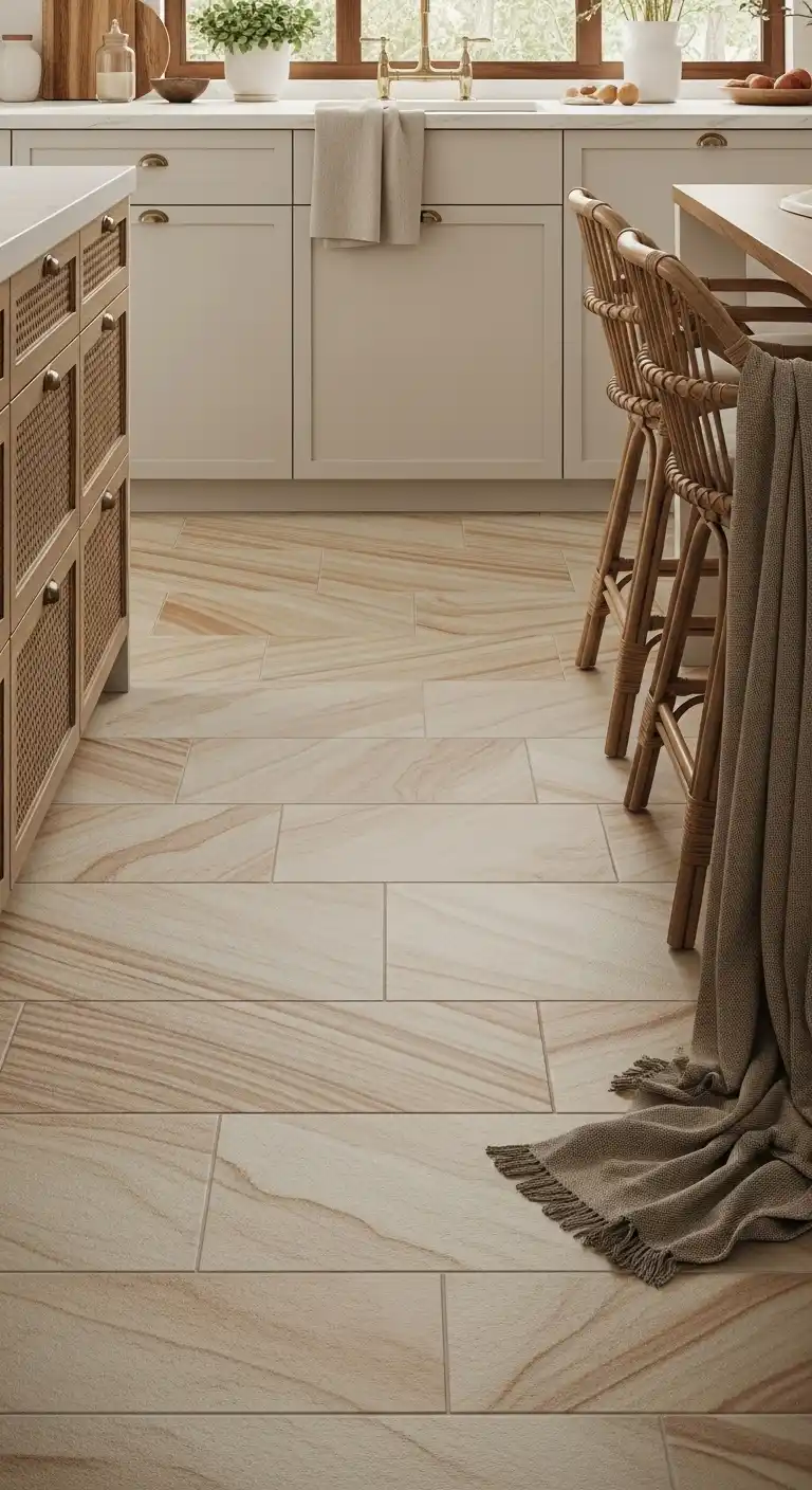 7. Sandstone Floors for Organic Warmth