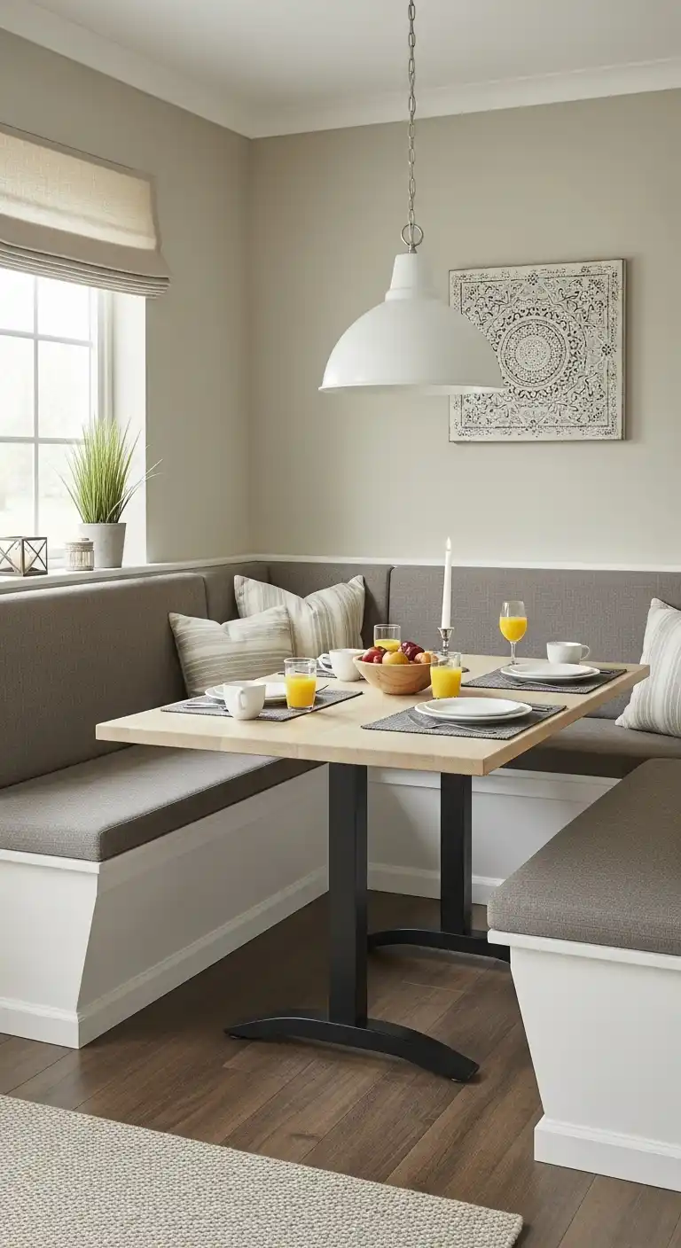 7. U-Shaped Breakfast Nook