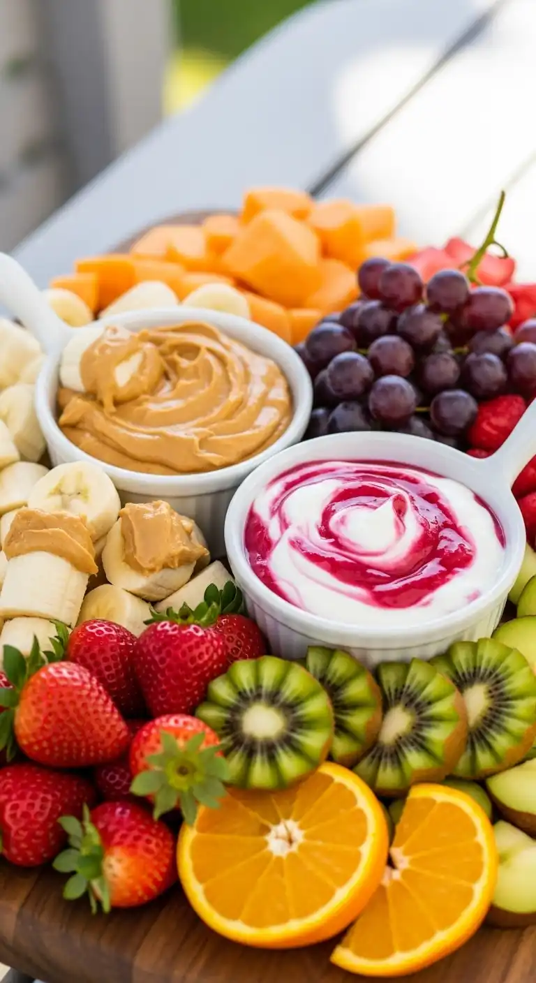 8. Banana Rounds with Peanut Butter Dip