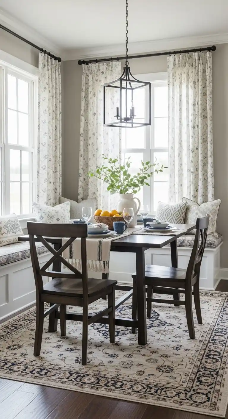 8. Layer Rugs for Added Warmth Underfoot