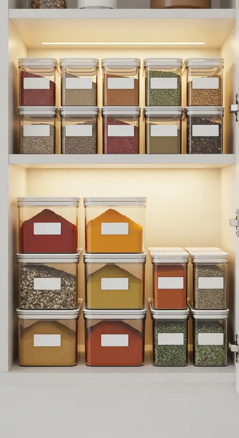 8. Stackable Spice Containers