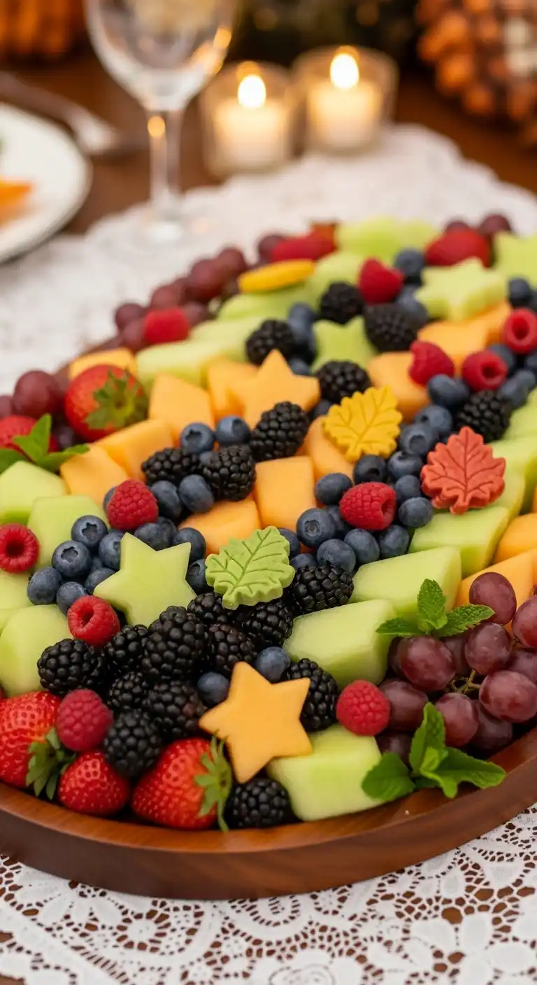 9. Elegant Berry and Melon Tray