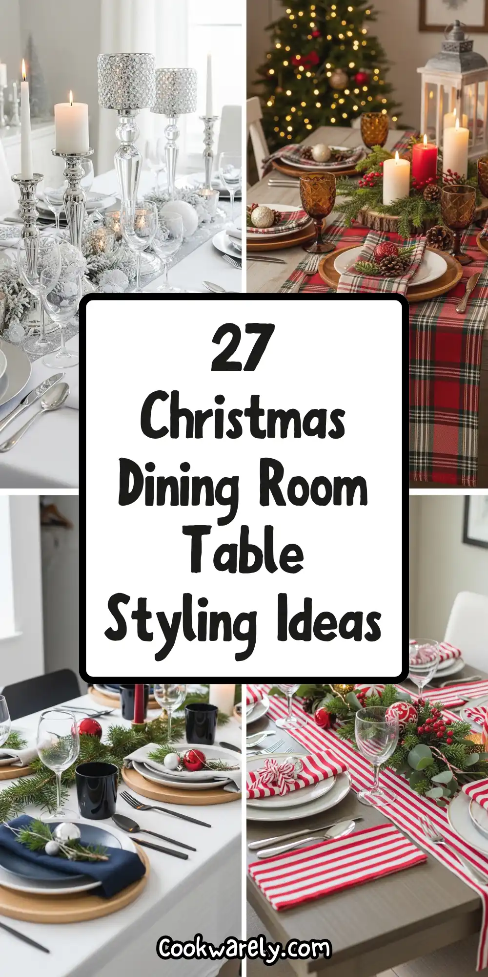 Christmas Dining Room Table Styling