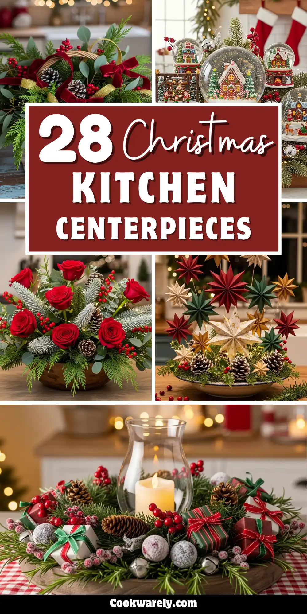 Christmas Kitchen Centerpieces