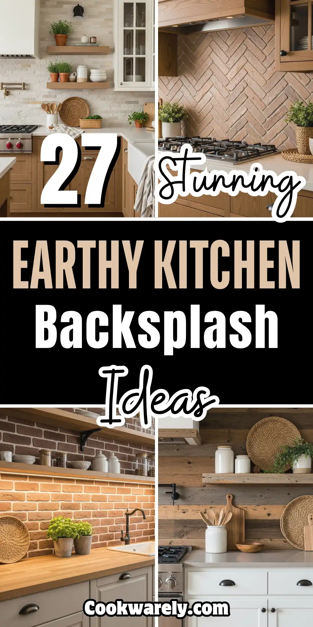 Earthy Kitchen Backsplash
