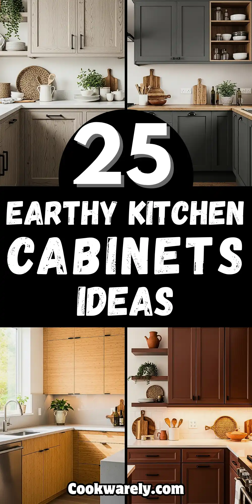 Earthy Kitchen Cabinets