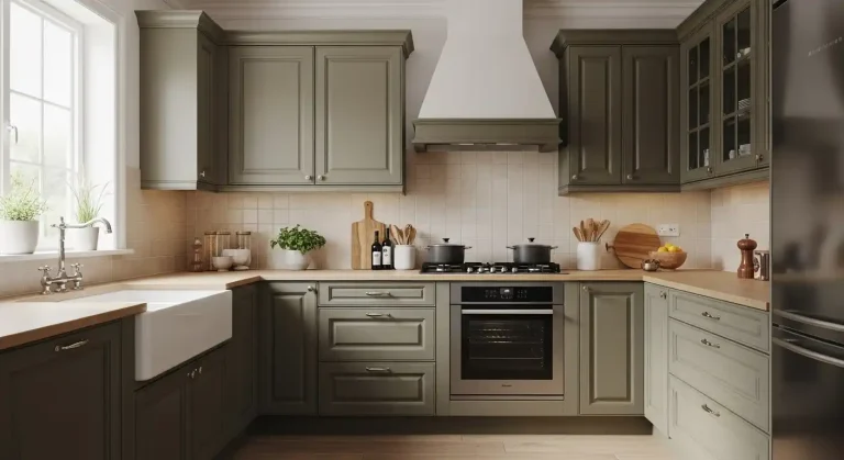 Earthy Kitchen Cabinets