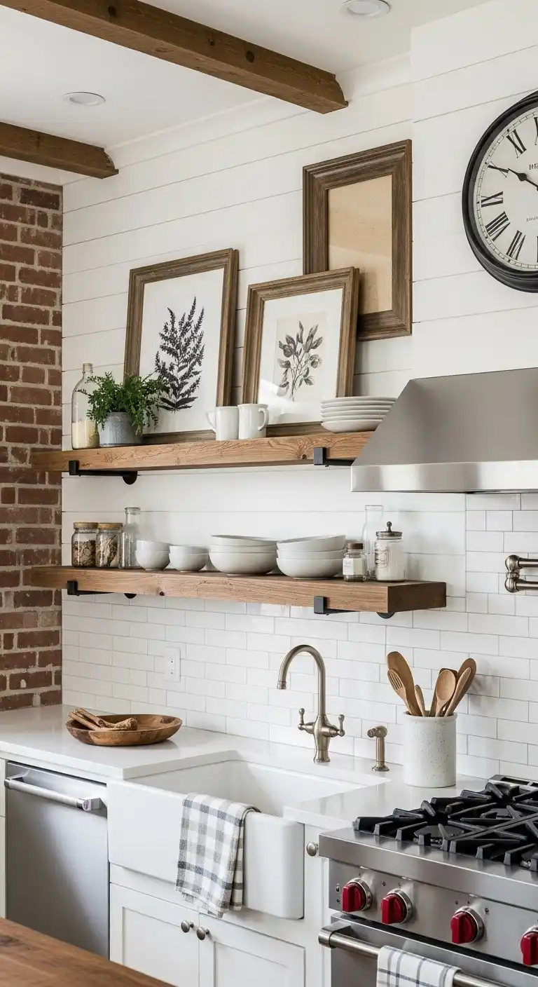 How to Approach Wall Styling in a Rustic-Modern Kitchen