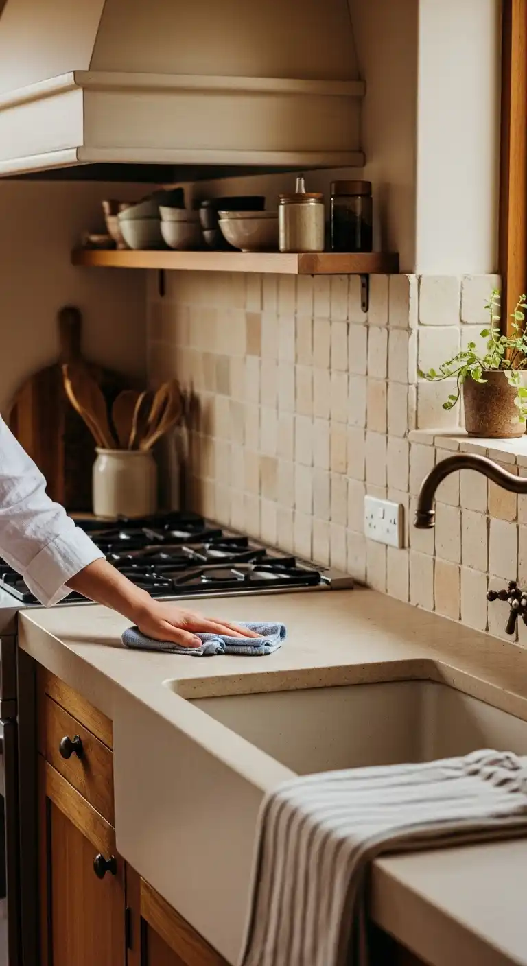 Maintenance Tips for Earthy Backsplashes