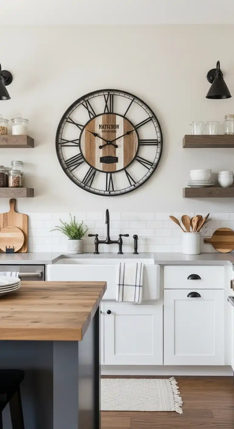 Why Farmhouse Kitchen Wall Clocks Are a Must-Have