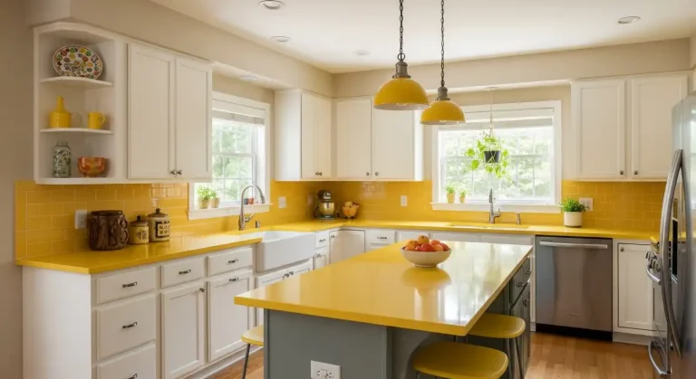 Yellow Countertop Kitchen Ideas
