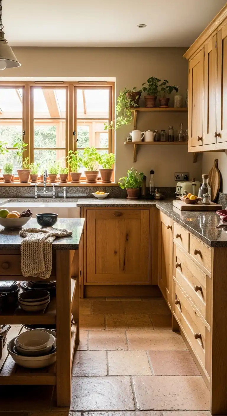 1. Incorporate Warm Wooden Cabinets