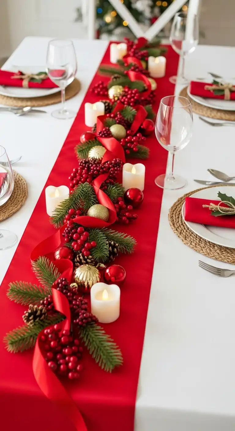 10. Berry and Ribbon Runner