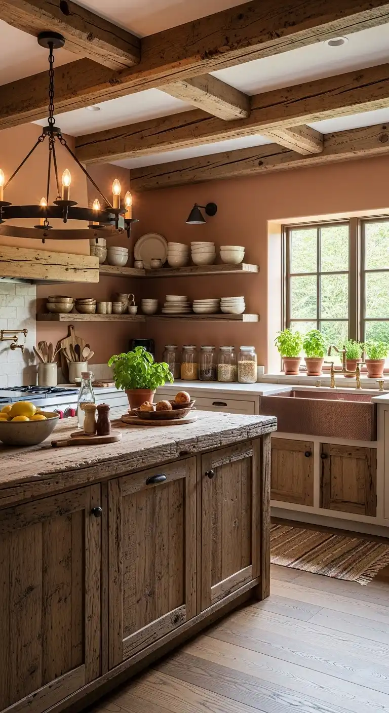 11. Include Rustic Wooden Beams