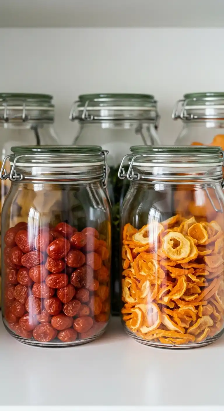 11. Use Airtight Jars for Dried or Semi-Dried Produce