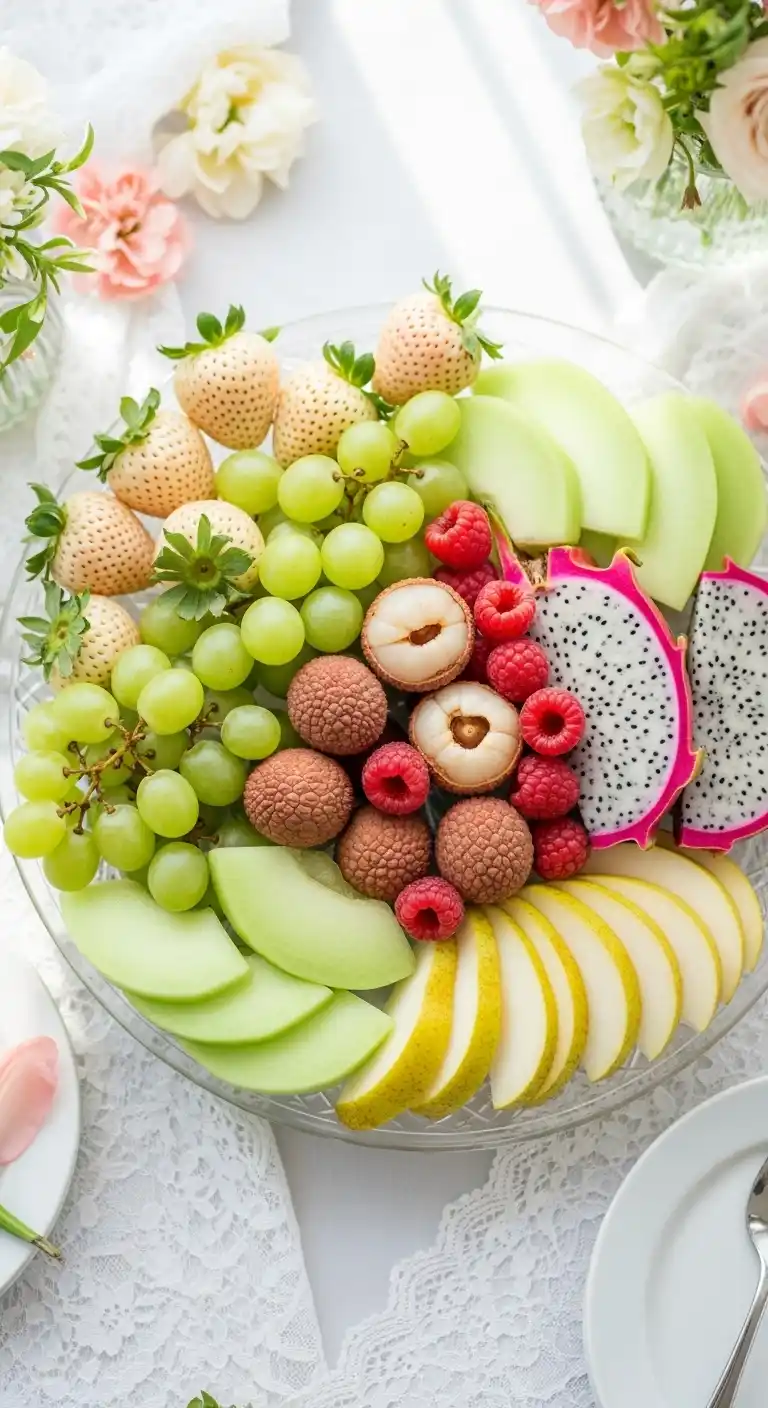 12. Pastel Fruit Mix for Spring Weddings