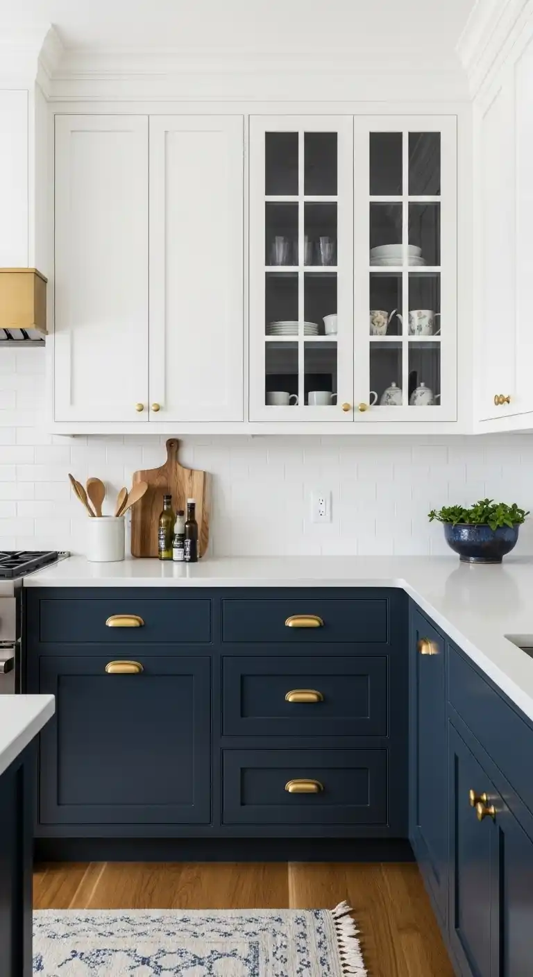 13. Navy and Brass Combination