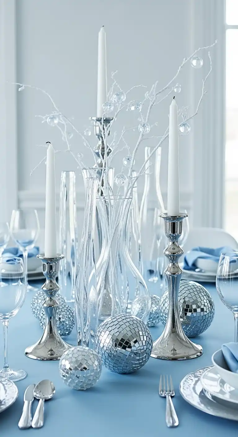 14. Arctic Blue with Crystal Accents – Cool and Chic