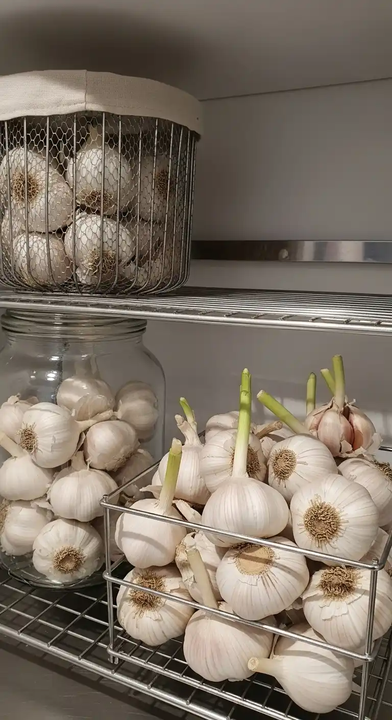 14. Keep Garlic in a Well-Ventilated Container