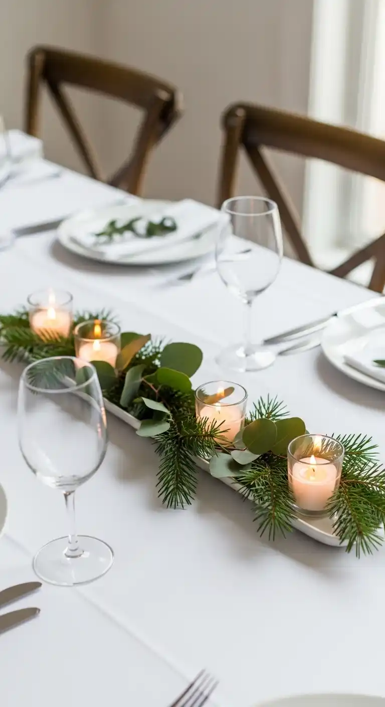 16. Mixed Evergreen Bouquet in a Vase