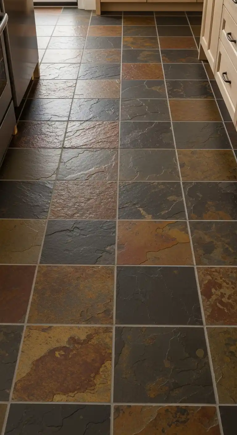 16. Slate Tile Flooring