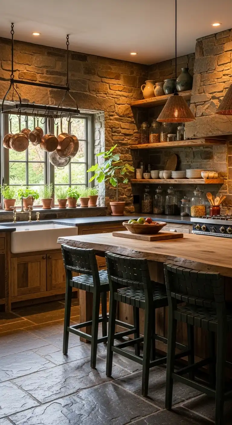 17. Bring in Natural Stone Walls