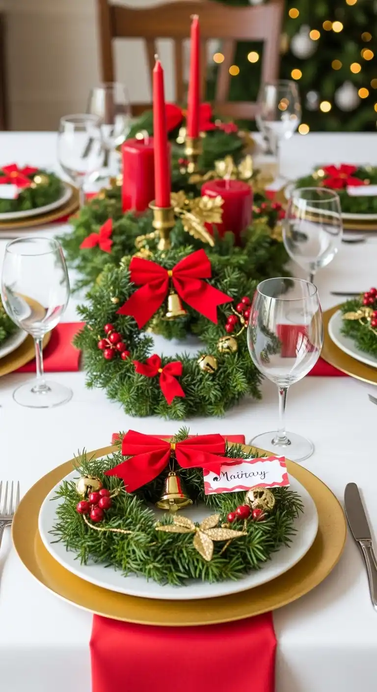 17. Mini Wreath Centerpieces