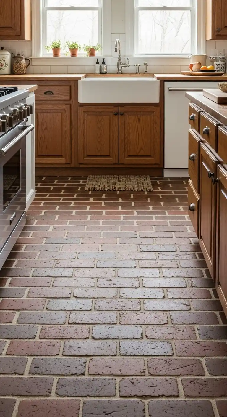 18. Brick Flooring