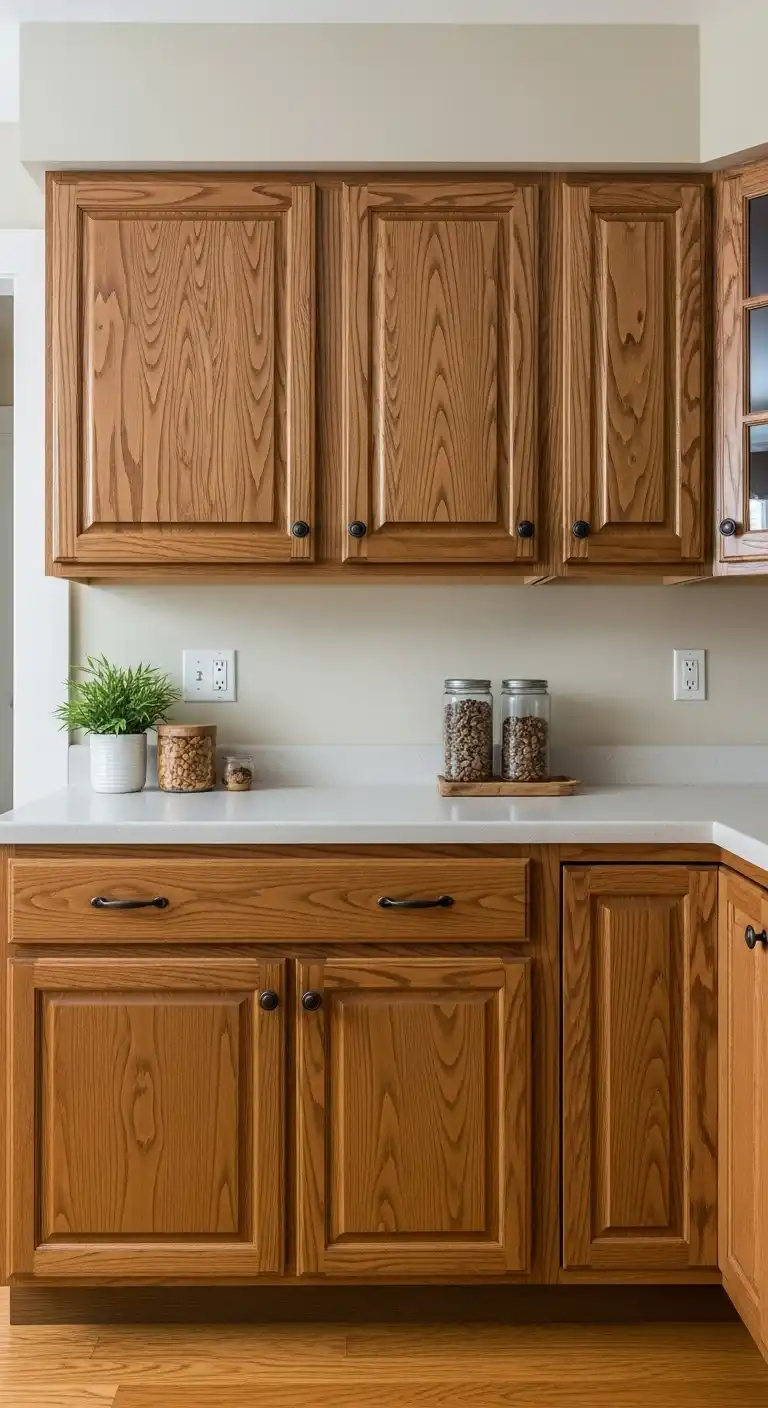 18. Refinish or Re-Stain Wooden Cabinets