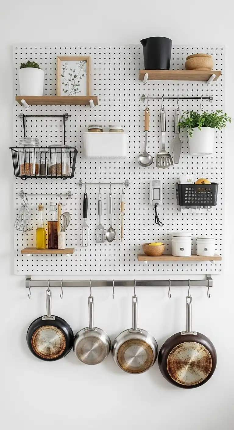 20. Create a Pegboard Wall