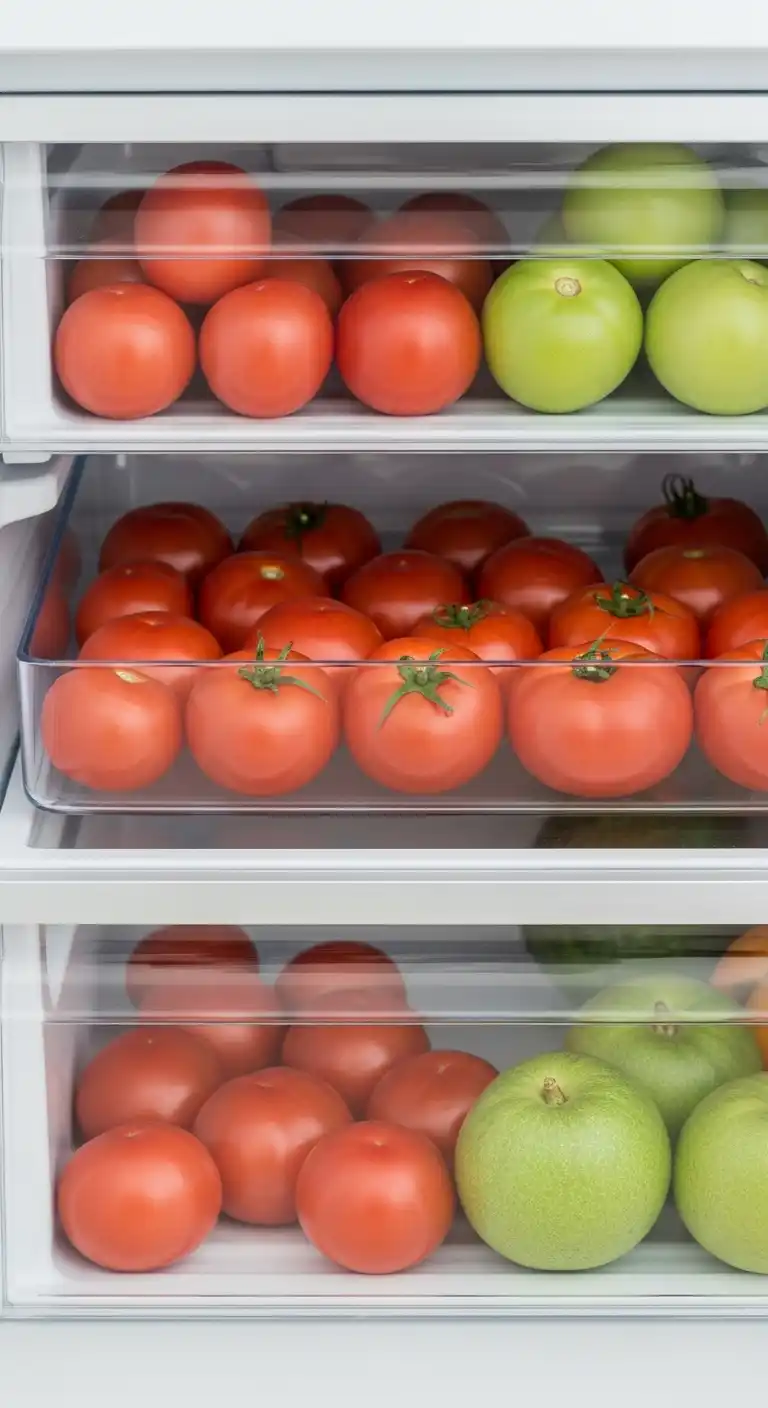 20. Use Refrigerator Drawers for Tomatoes with Care