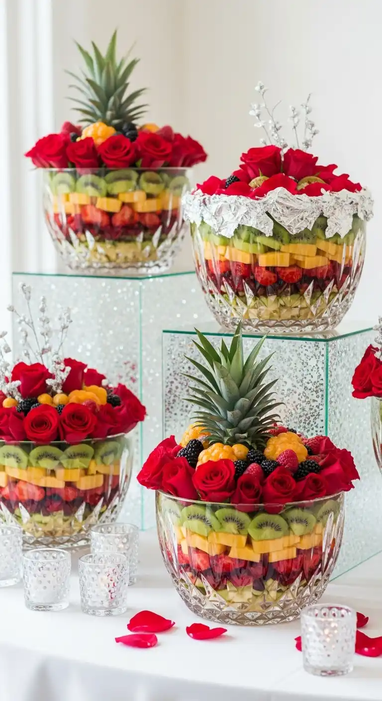 21. Luxury Crystal Bowl Fruit Arrangement