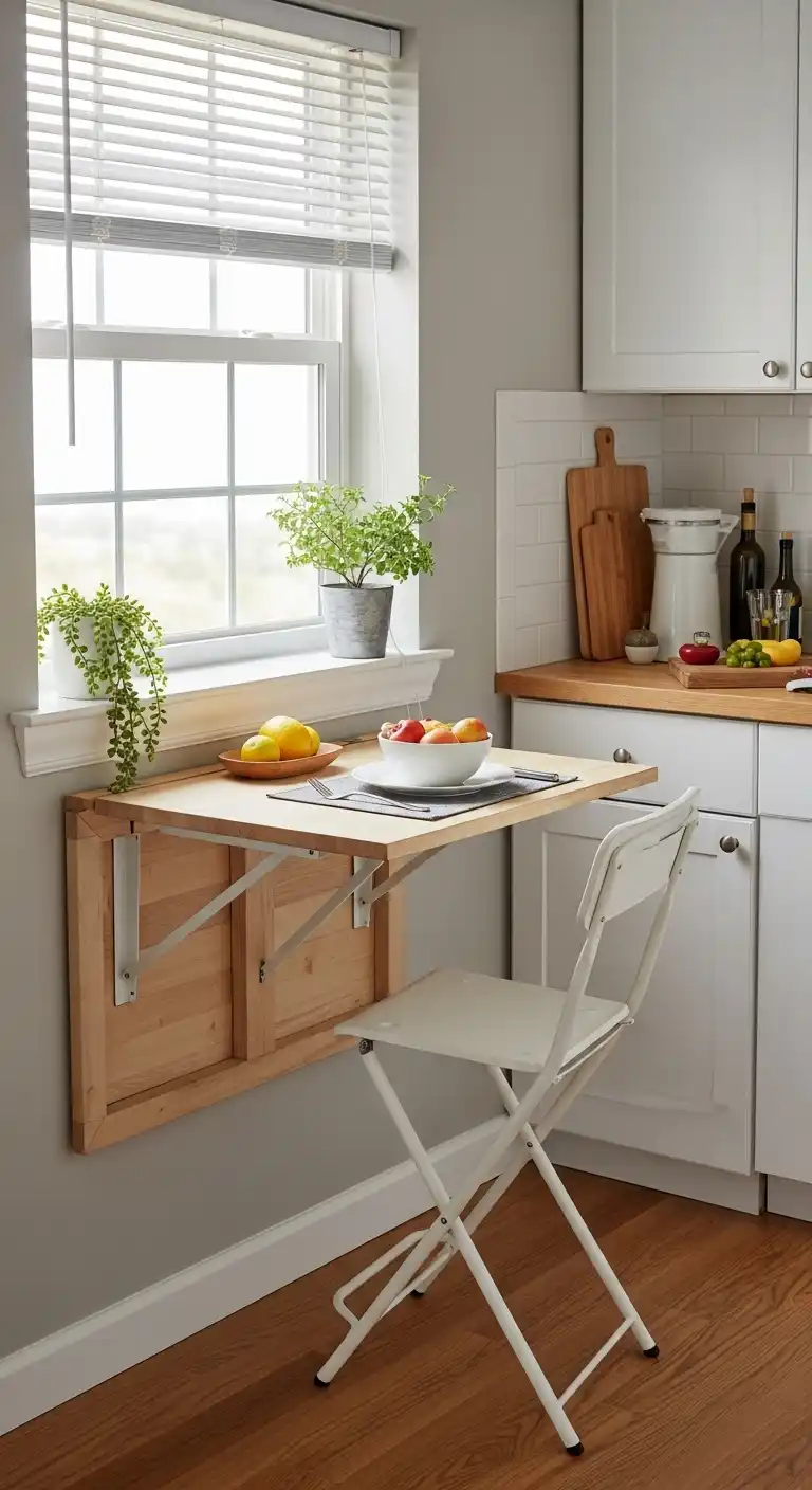 23. Add a Fold-Down Table or Counter