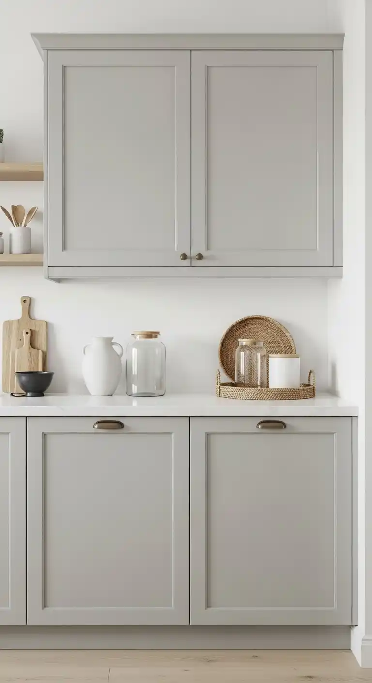 23. Minimalist Coastal Cabinets