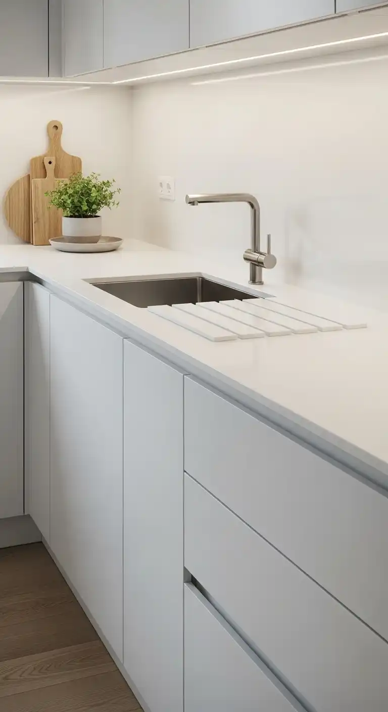 23. Thin-Profile Ceramic Countertops
