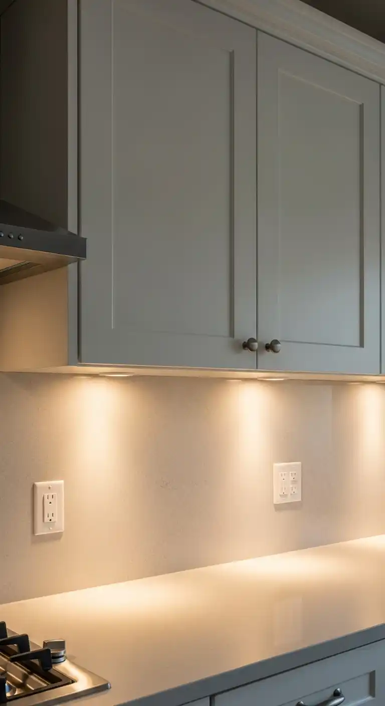 25. Built-In Lighting Under Cabinets