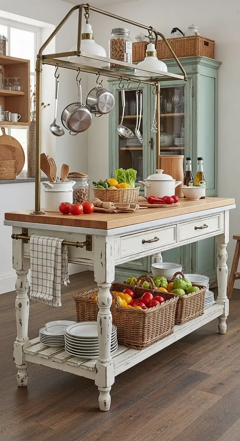 25. Vintage French Market Island