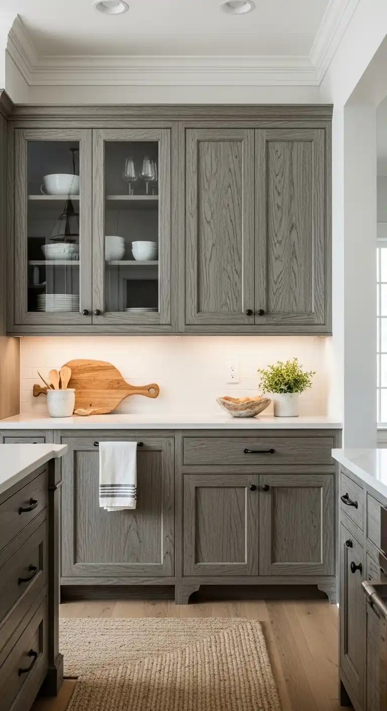 29. Weathered Gray Coastal Cabinets