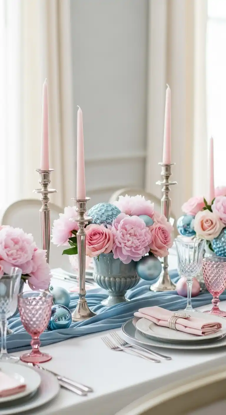 3. Dusty Blue and Blush Pink – Soft and Romantic