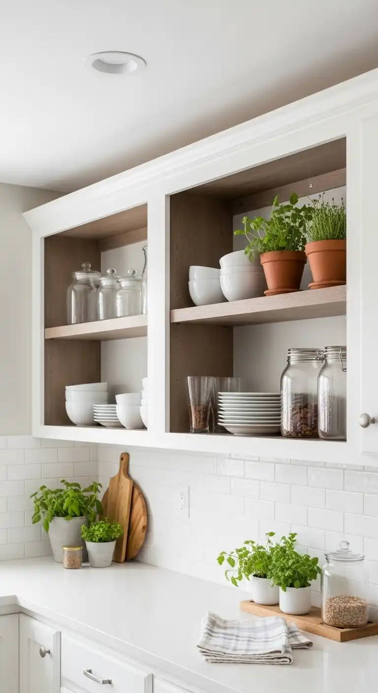 4. Use Open Shelving for a Breezy Look