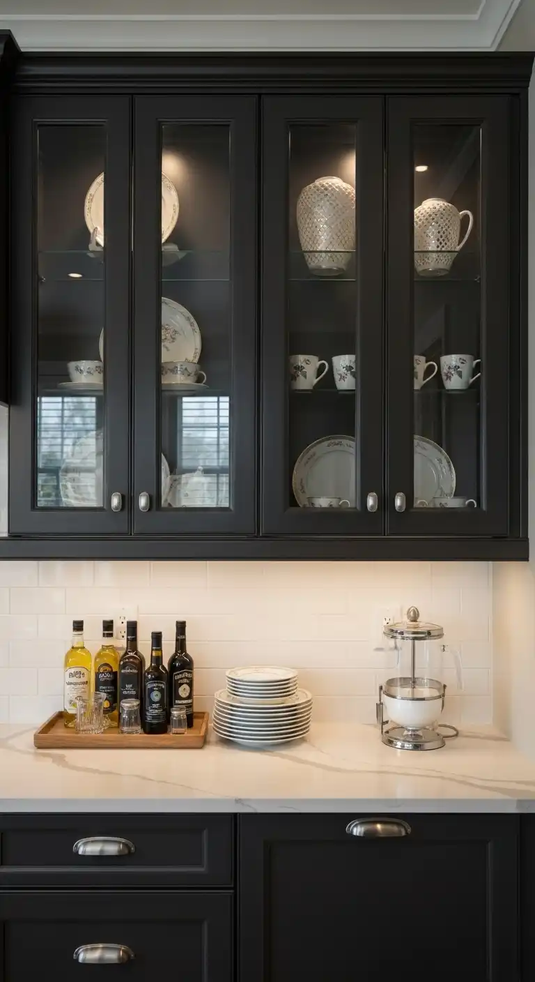 5. Replace Cabinet Doors with Glass Inserts