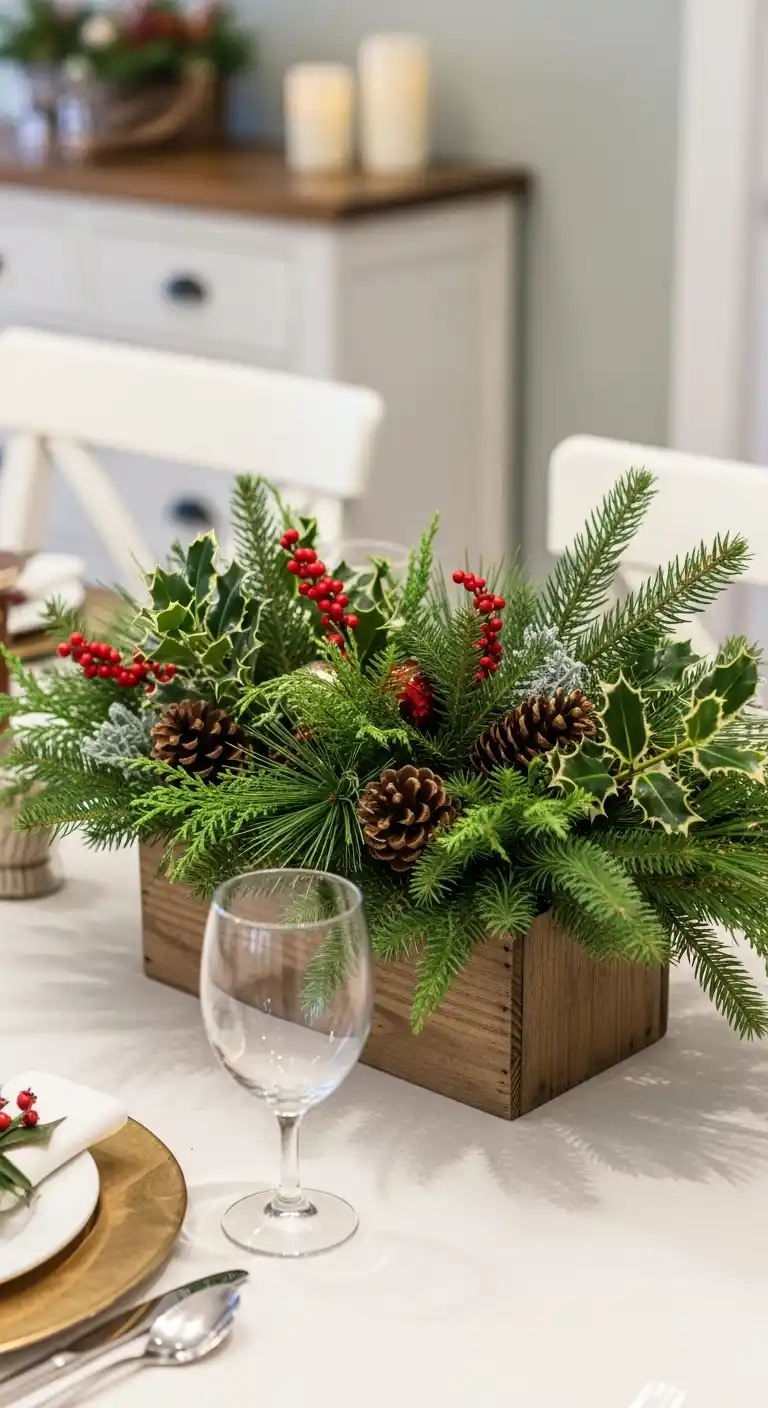 7. Rustic Wooden Box Arrangement