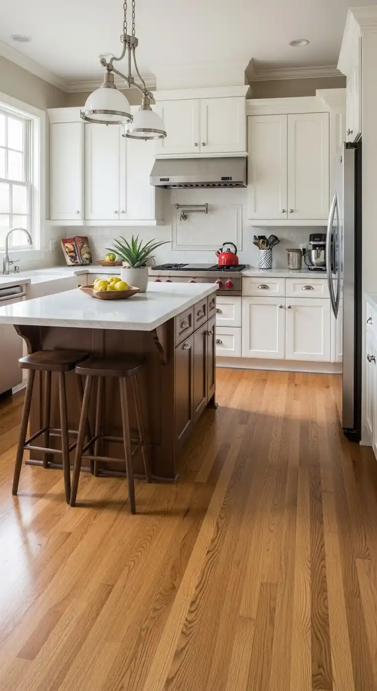 8. Solid Hardwood Flooring