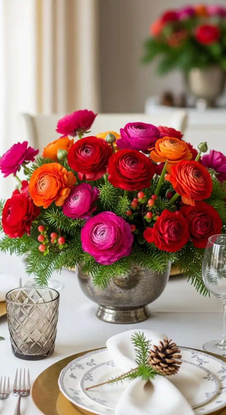 9. Ranunculus in Jewel Tones