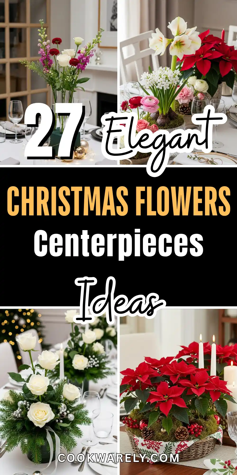 Christmas Flowers Centerpieces