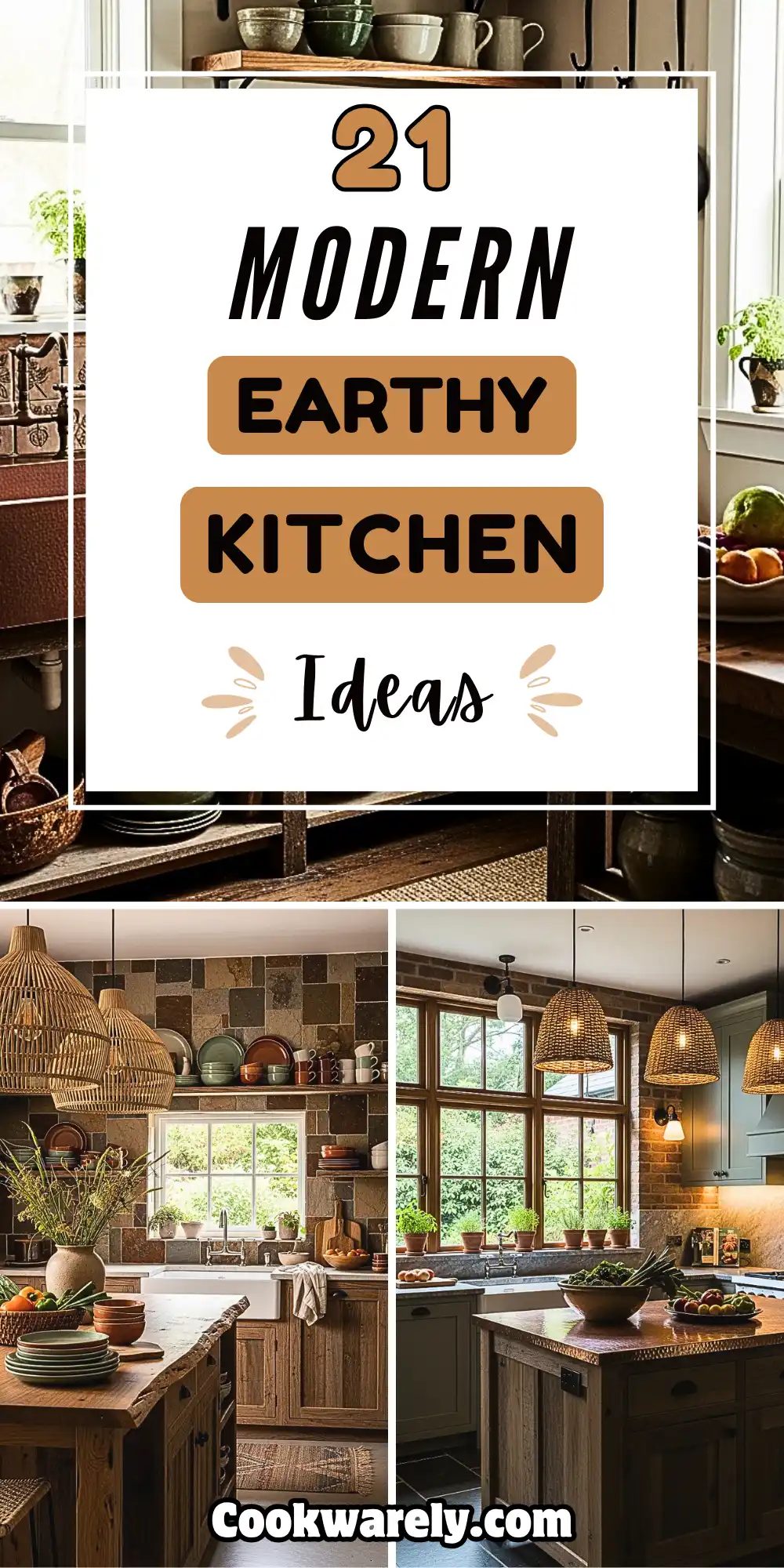 21 Earthy Kitchen Ideas