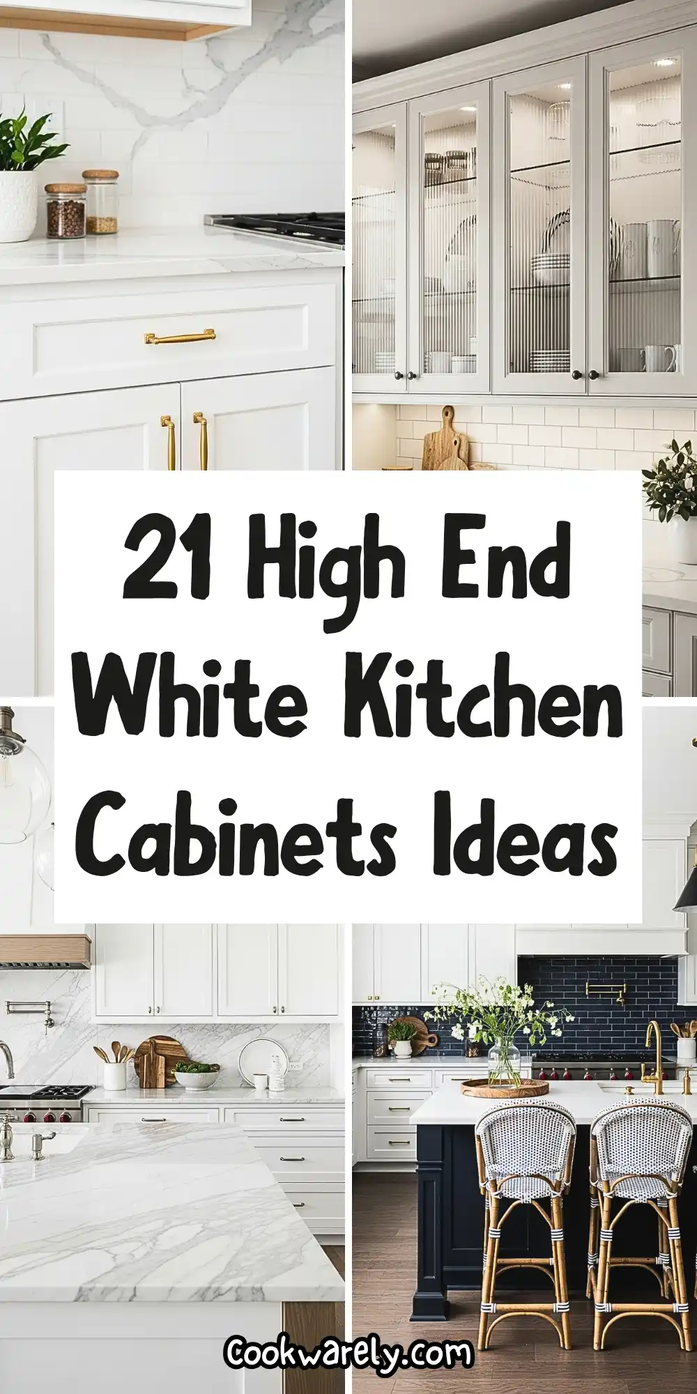 High End White Kitchen Cabinets