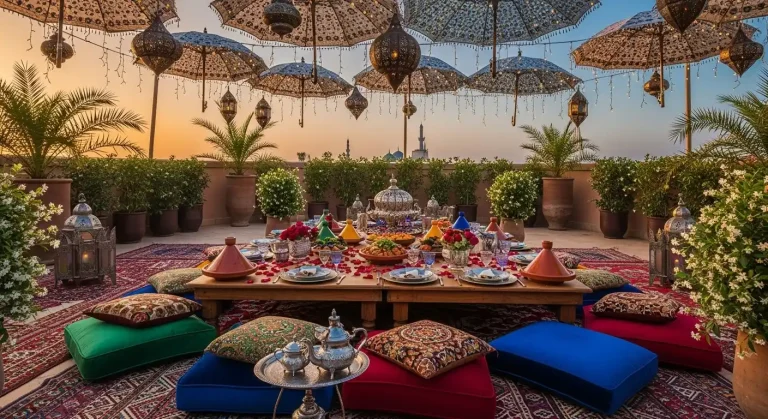 How to create a themed outdoor dining setup